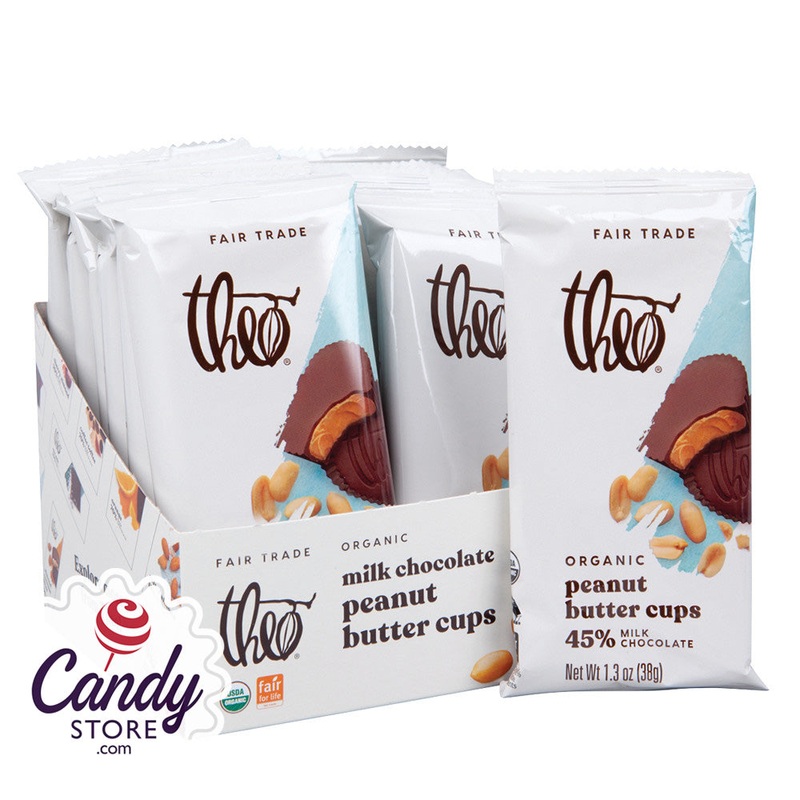Theo Milk Chocolate Peanut Butter Cups – 12ct