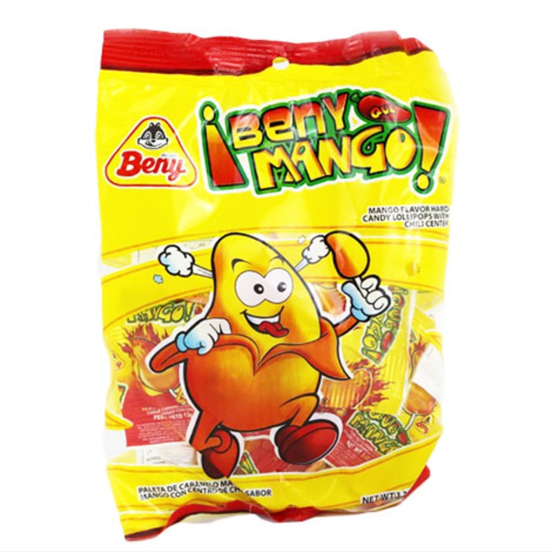 Beny Mango Mini Paleta Lollipops – 24ct Peg Bags