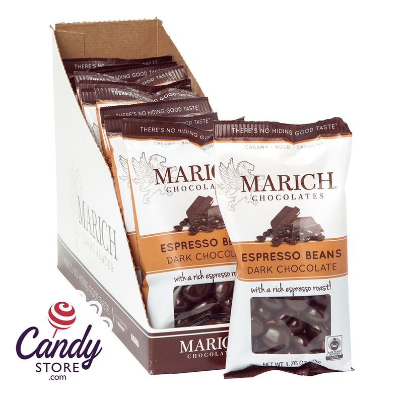 Chocolate Espresso Beans Marich Bags – 12ct