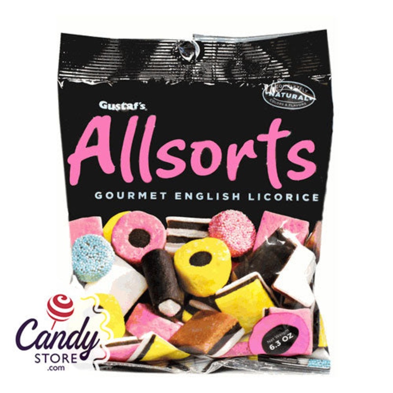 Gustaf’s Licorice Allsorts Gourmet English Licorice – 12ct