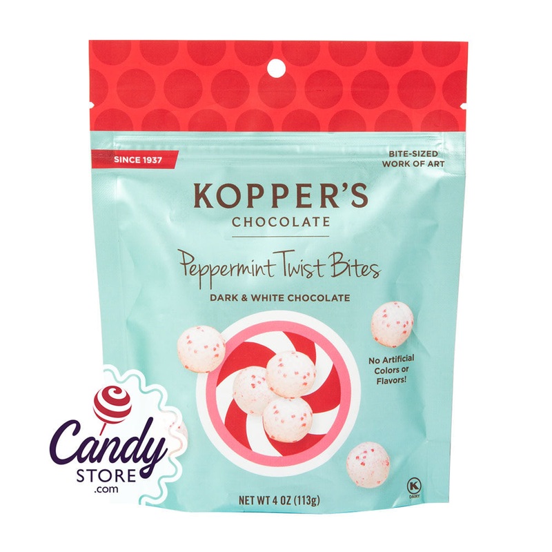 Kopper’s Peppermint Twist Bites 4oz Pouch – 12ct