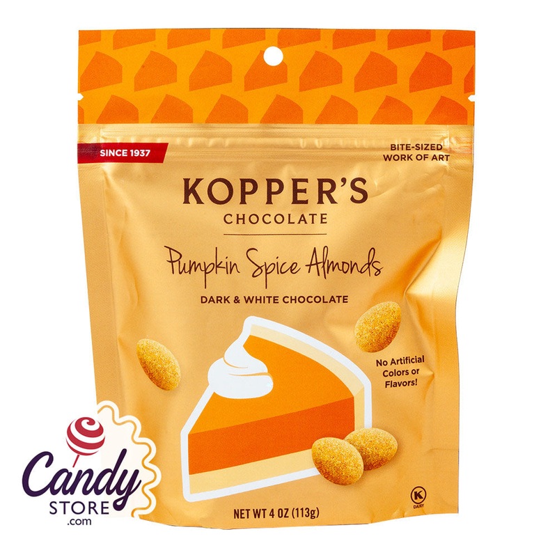 Kopper’s Pumpkin Spice Almonds Sup 4oz – 12ct