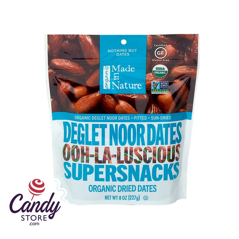 Made In Nature Organic Deglet Noor Dates 8oz Peg Bags – 6ct