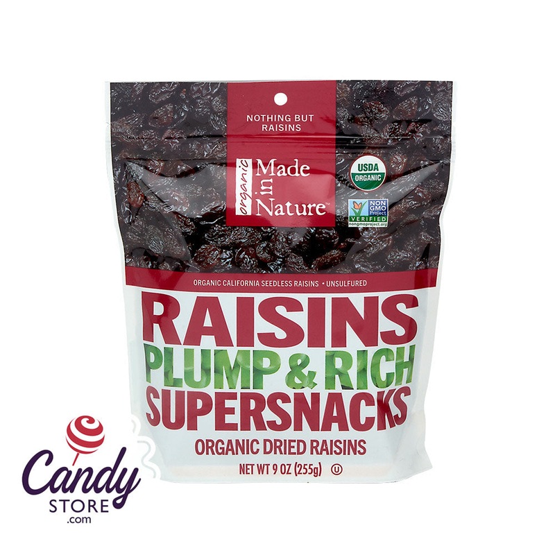 Made In Nature Organic Raisins 9oz Peg Bags – 6ct