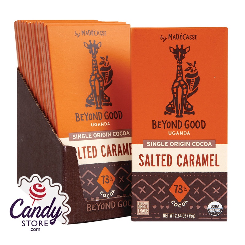 Madecasse Beyond Good Salted Caramel Chocolate Bars – 12ct