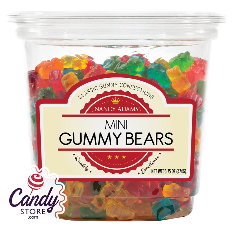 Mini Gummy Bears Candy – 12ct Tubs
