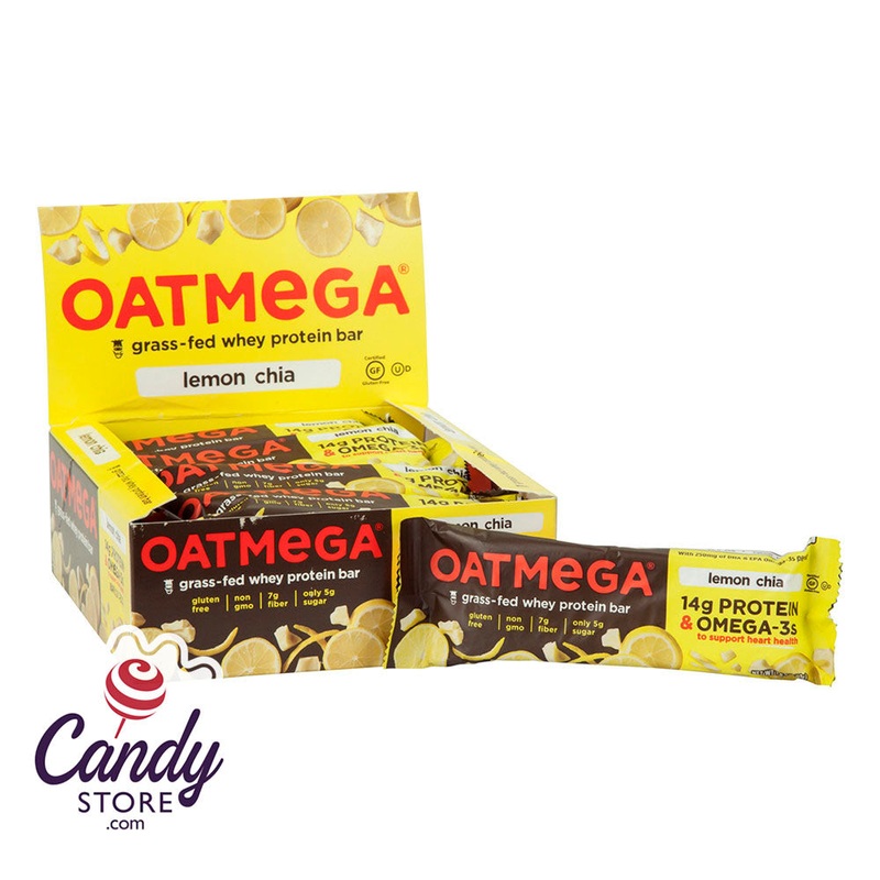 Oatmega Lemon Chia Crisp Bar 1.8oz – 12ct