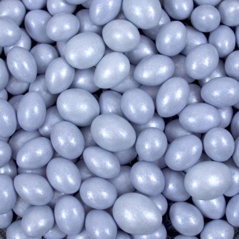 Pastel Blue Sparkle Chocolate Almonds – 5lb