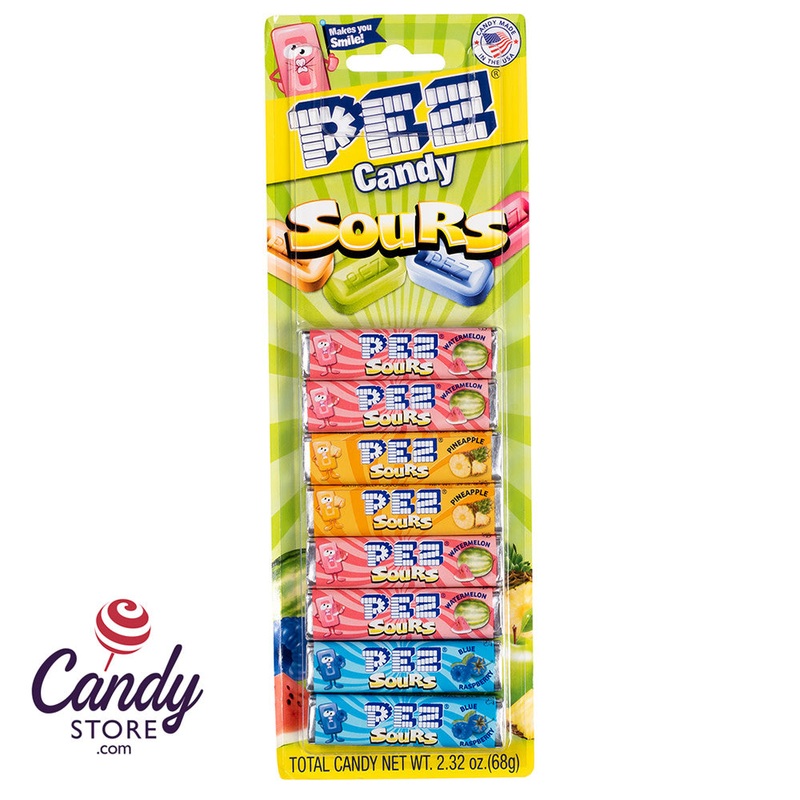 Pez Sour Refills 8-Piece Blister Packs – 24ct