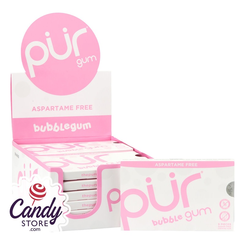 Pur Bubblegum Gum 9-Piece – 12ct Packs