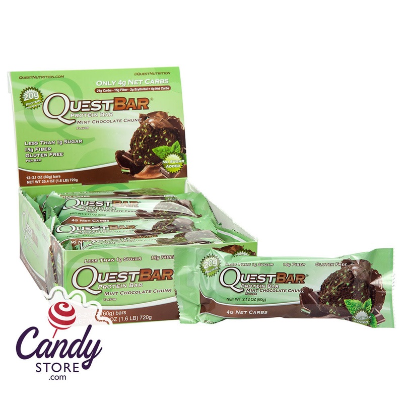 Quest Bars Mint Chocolate Chip Protein 2.1oz – 12ct
