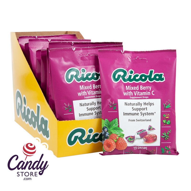 Ricola Mixed Berry With Vitamin C Bags – 12ct