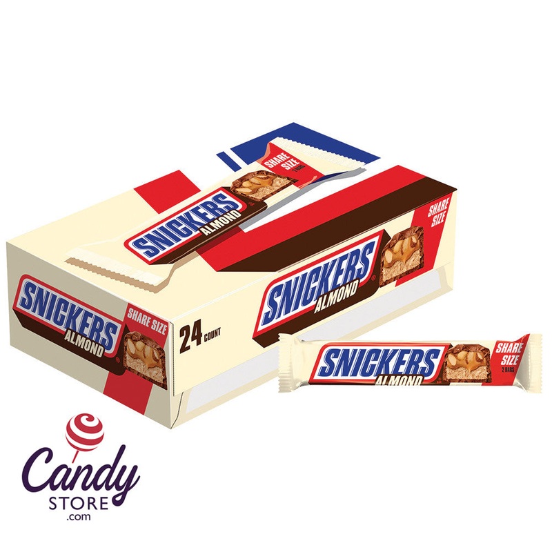Snickers Almond King Size Candy Bars – 24ct