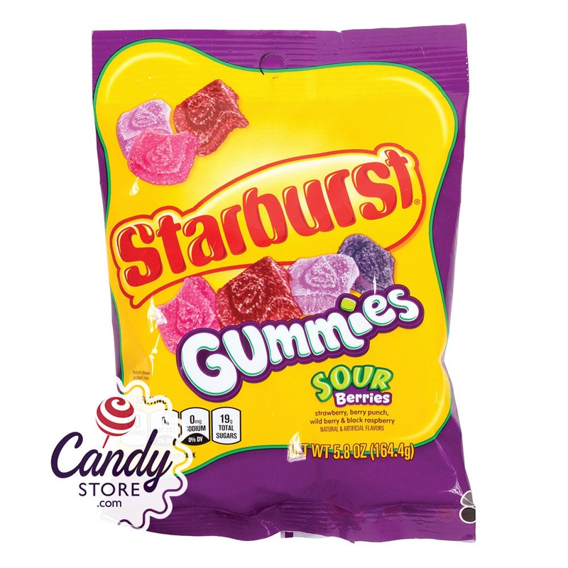 Starburst Sour Berries Gummies – 12ct Peg Bags