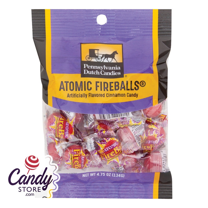 Atomic Fireballs Clear Window Peg Bags – 12ct