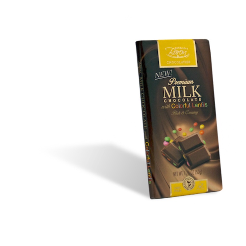 Baron Milk Chocolate with Lentils Bar – 12ct