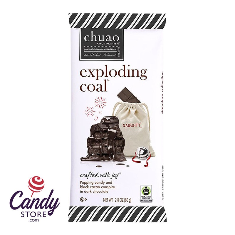 Chuao Exploding Coal Dark Chocolate 2.8oz Bar – 12ct