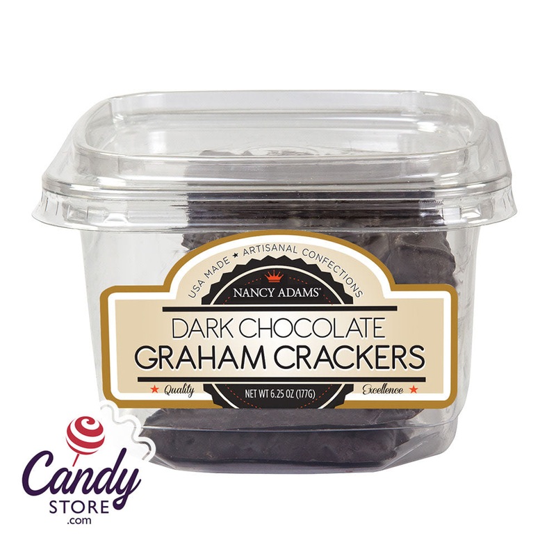 Dark Chocolate Graham Crackers 6.25oz Tub Nancy Adams – 6ct