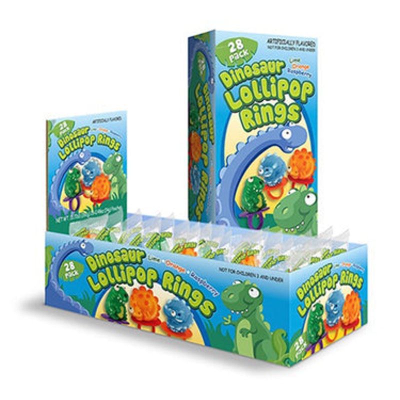 Dinosaur Lollipop Rings – 28ct