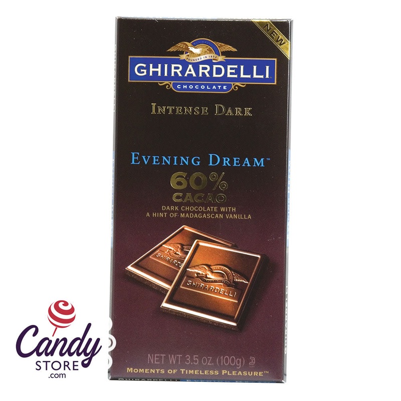 Ghirardelli Intense 60% Dark Chocolate Evening Dream 3.5oz Bar – 12ct