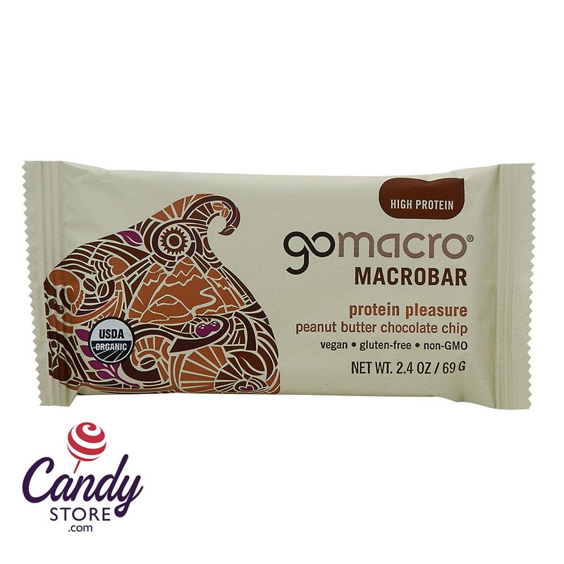 Go Macro Peanut Butter & Chocolate Chip 2.5oz Bar – 12ct