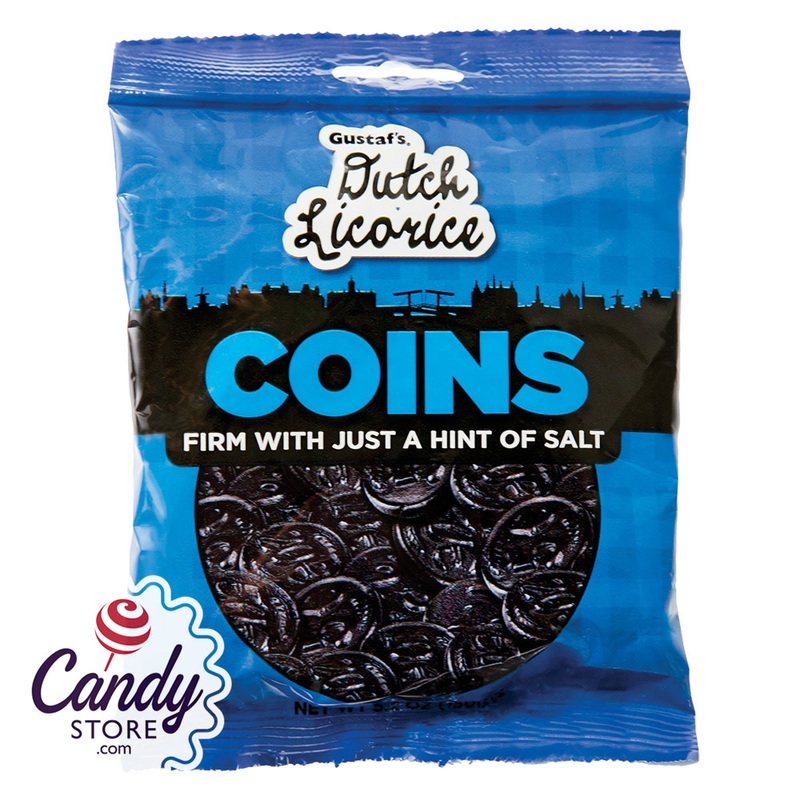 Gustaf’s Licorice Coins 5.2oz Peg Bag – 12ct