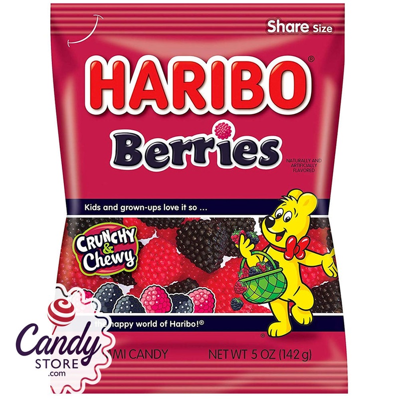 Haribo Berries Gummi Candy 5oz Bag – 12ct