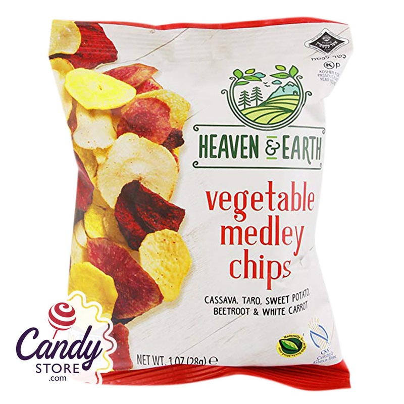 Heaven & Earth Vegetable Medley Chips 1oz Bags – 36ct