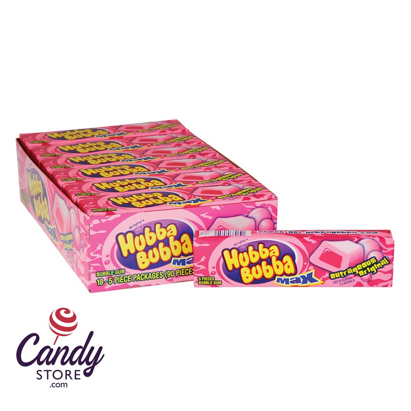 Hubba Bubba Max Outrageous Original Bubble Gum – 9ct