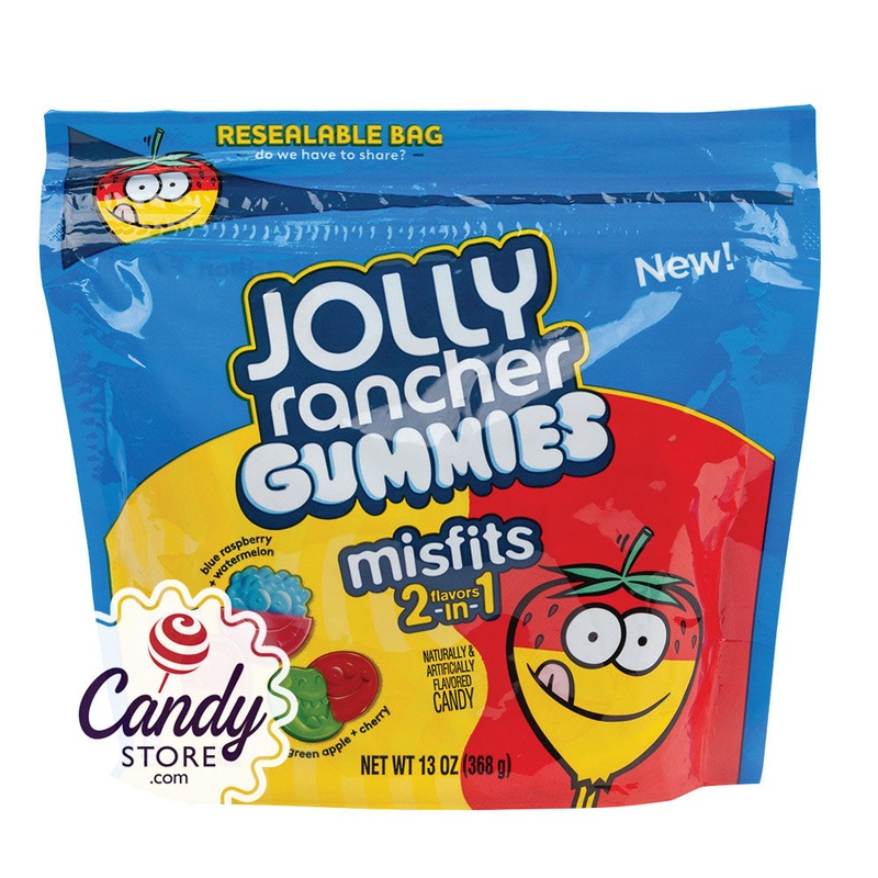 Jolly Rancher Misfits Gummies 13oz Pouch – 8ct