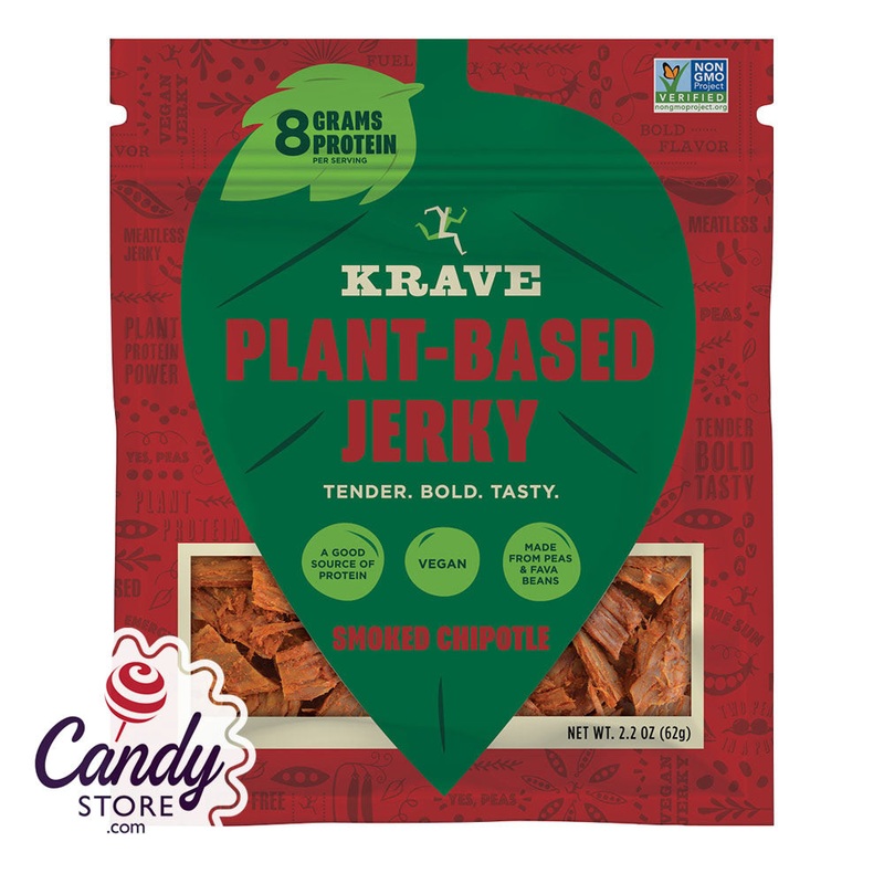 Krave Plant Based Jerky Smoked Chipotle 2.2oz – 8ct