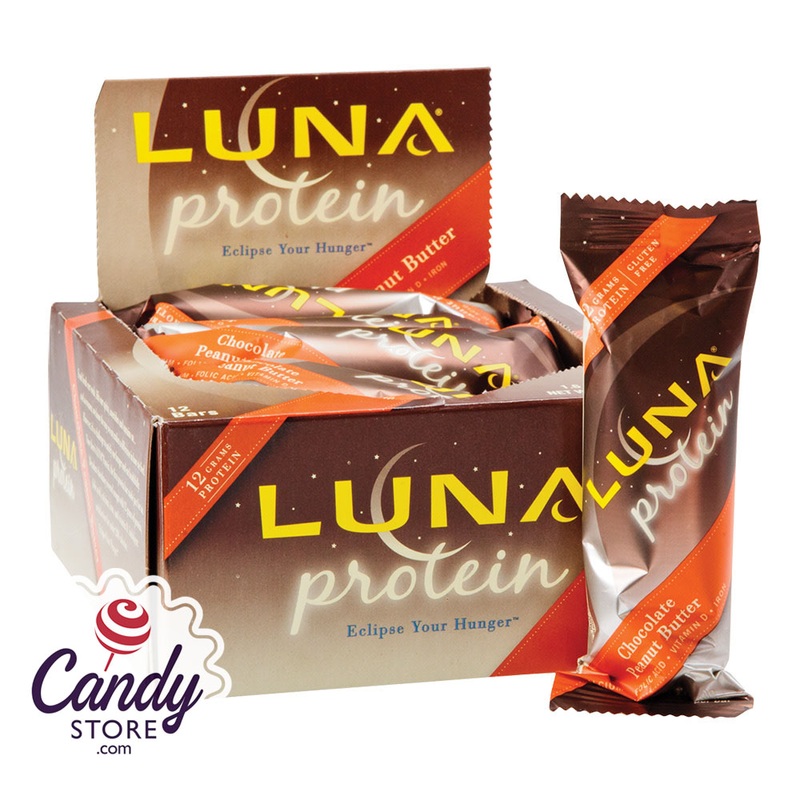 Luna Protein Chocolate Peanut Butter 1.59oz Bar – 12ct