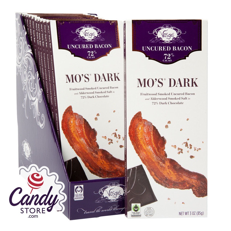 Mo’s Dark Chocolate Bacon Vosges Bars- 12ct