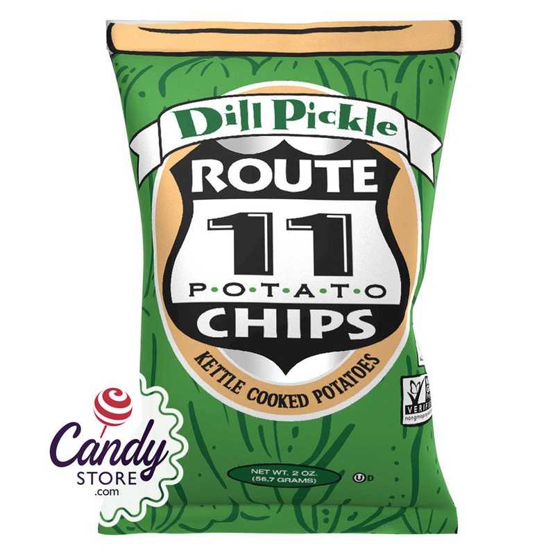 Route 11 Dill Pickle Chips 2oz Bags – 30ct