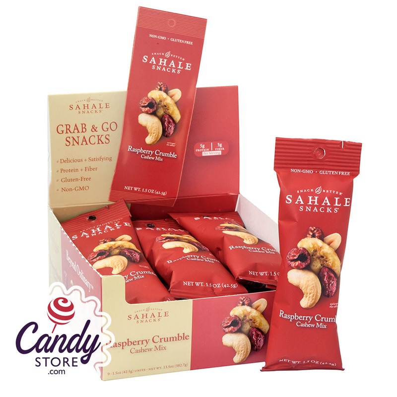 Sahale Raspberry Crumble Cashew Mix 1.5oz Bag – 9ct