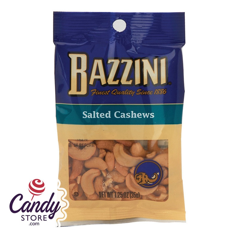 Salted Cashews Bazzini 1.5oz Peg Bags – 12ct