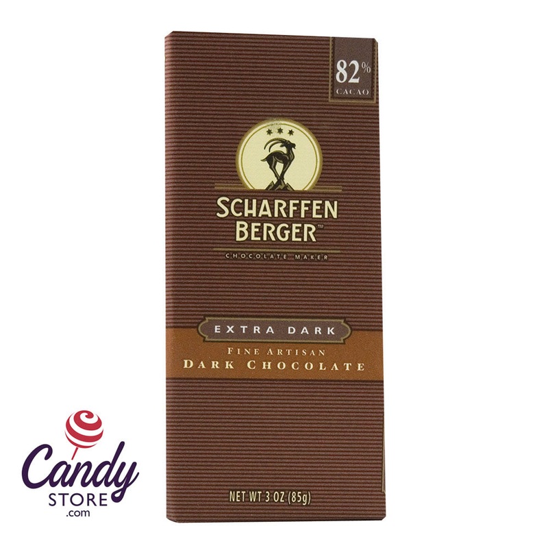 Scharffen Berger 82% Extra Dark Chocolate Bars – 12ct