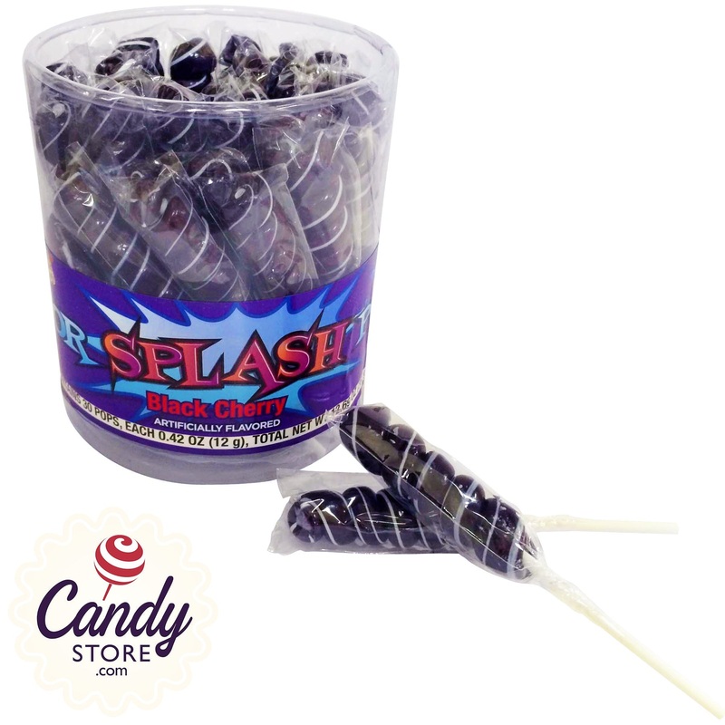 Spiral Color Splash Mini Pops Black – 30ct