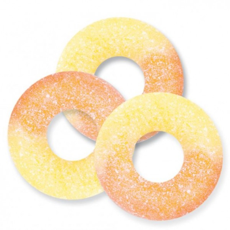 Sugar Free Peach Gummy Rings – 5lb
