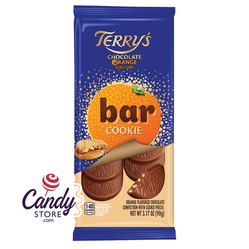 Terry’s Chocolate Orange Milk Chocolate w Cookie Pieces Bars – 10ct