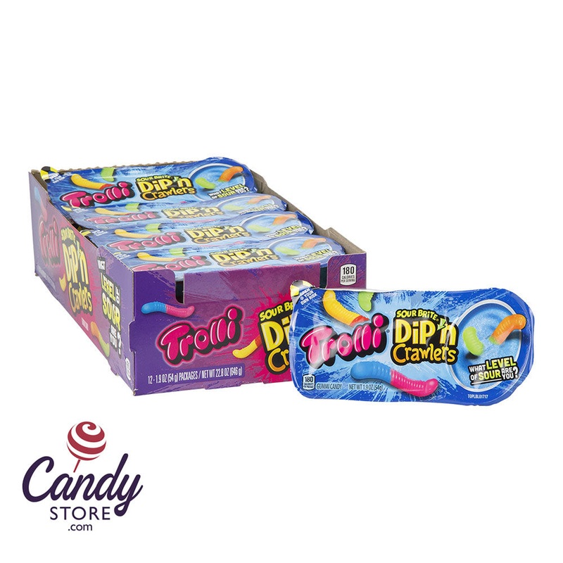 Trolli Sour Brite Dip’N Crawlers 1.55oz – 12ct