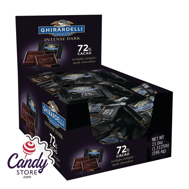 Ghirardelli Intense 72% Cacao Dark Chocolate Squares – 55ct Bulk