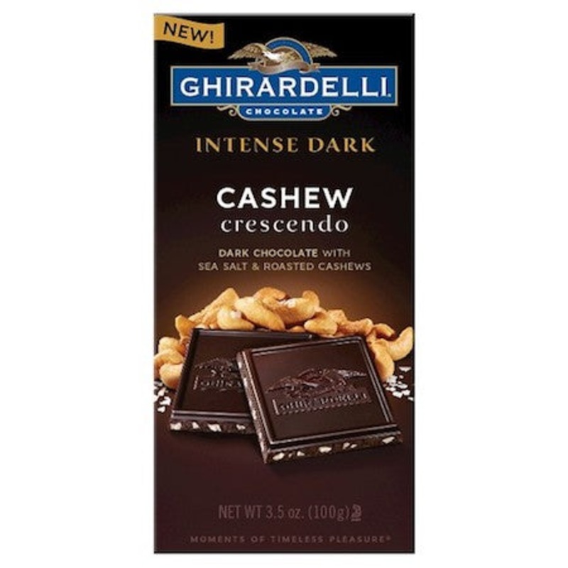 Ghirardelli Intense Dark Cashew Crescendo Bar – 12ct