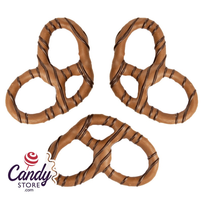 Giambri’s Dark Stripes Milk Chocolate Covered Pretzel – 3lb