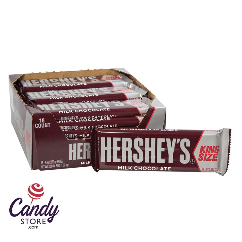 King Size Hershey’s Milk Chocolate Bars – 18ct