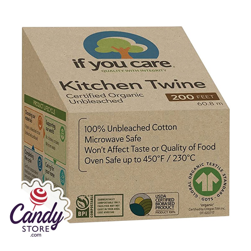 Kitchen Twine 200Ft Unbleached If You Care Brand  – 24ct