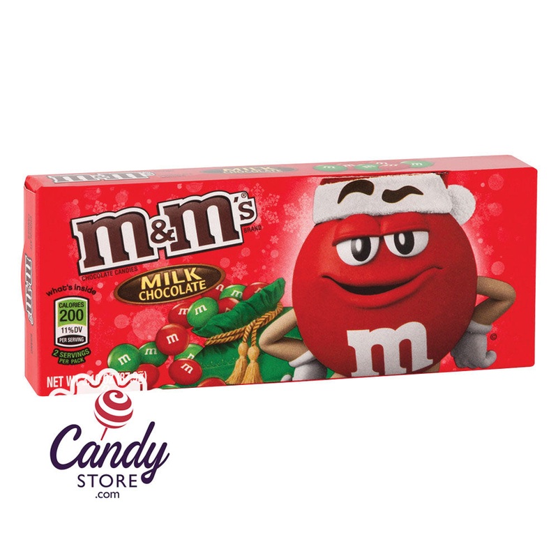 M&M’s Milk Chocolate Christmas 3.1oz Theater Boxes – 12ct