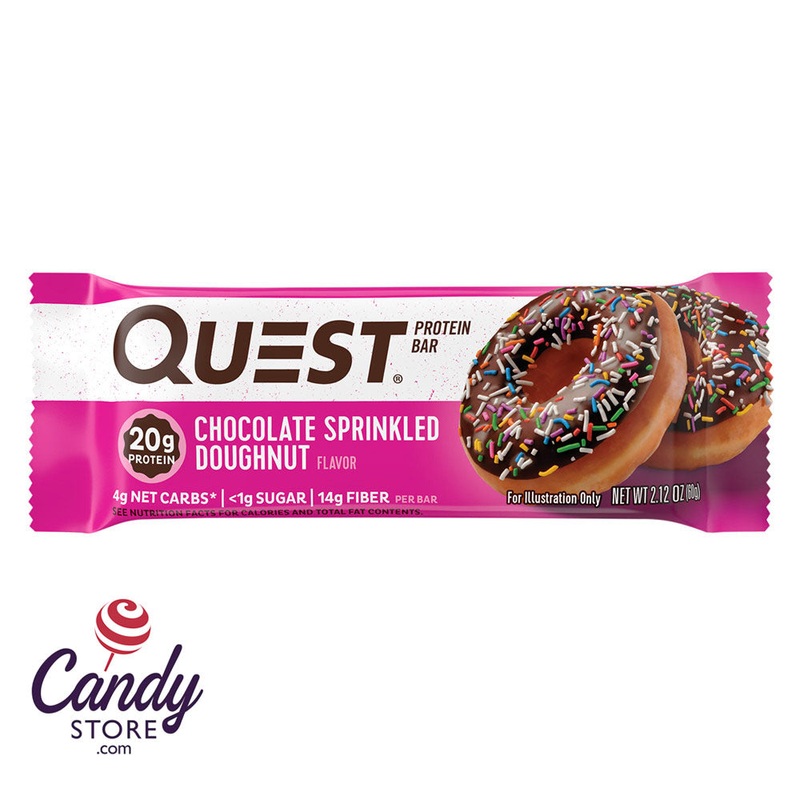 Quest Bar Chocolate Sprinkled Doughnut 2.1oz – 12ct