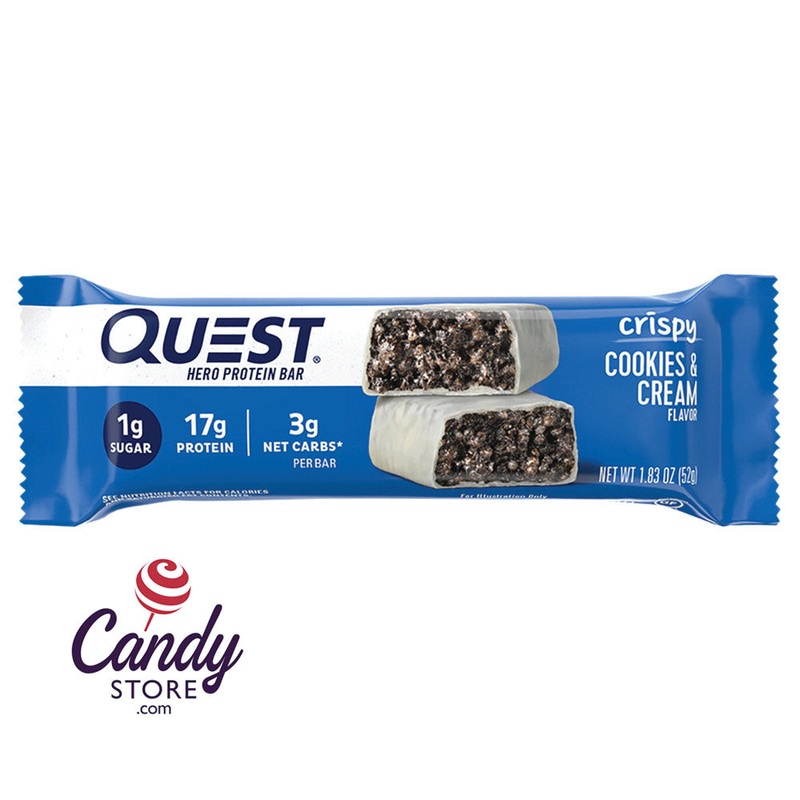 Quest Hero Bar Cookies & Cream 1.83oz – 12ct
