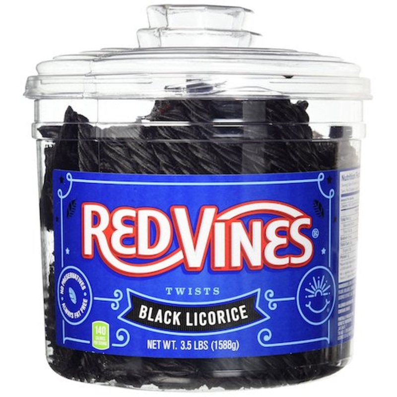 Red Vines Black Licorice Twists Jar – 160ct